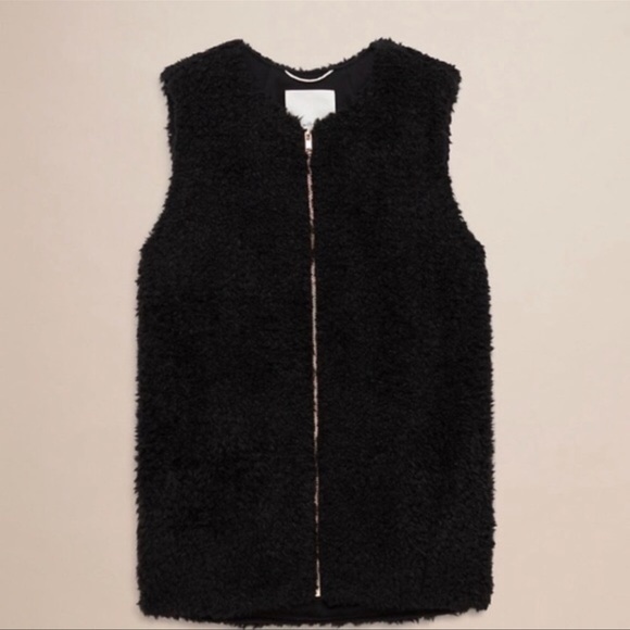 Wilfred Oversized Faux Fur Teddy Vest - Picture 3 of 7